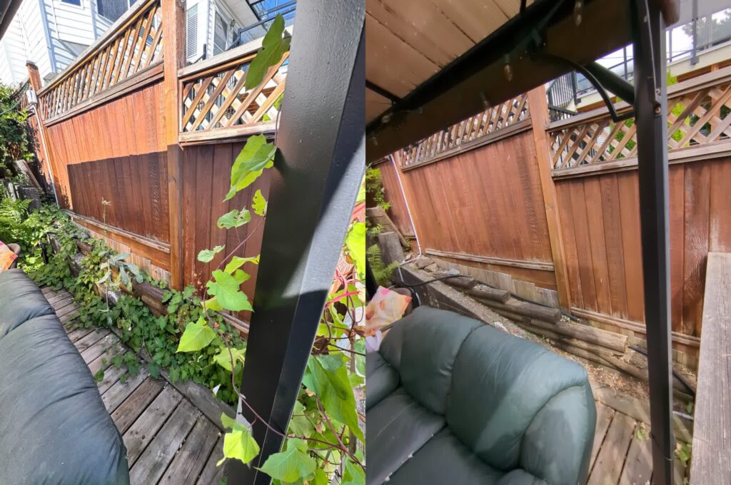 Lawn Care. Before and After