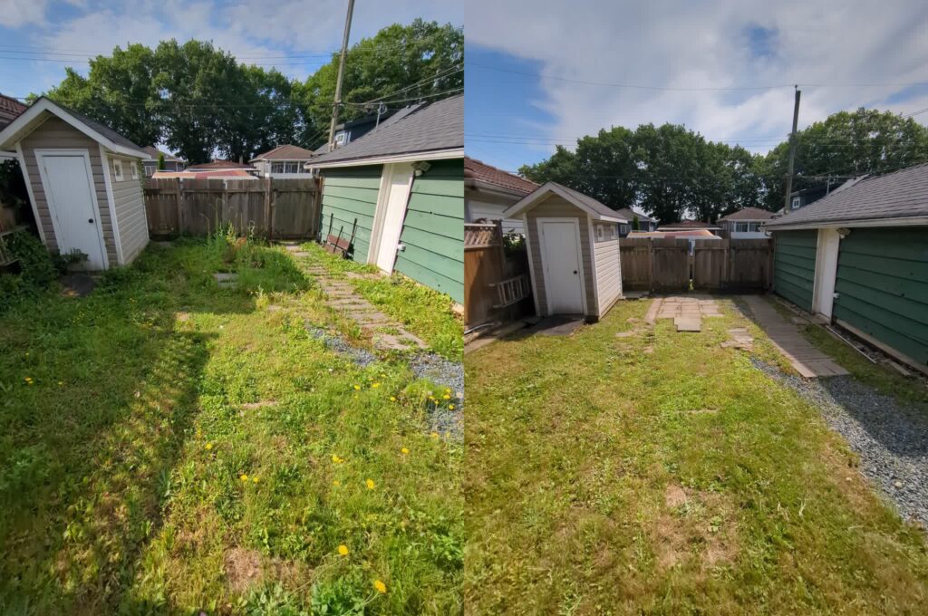 Lawn Care, Before and After